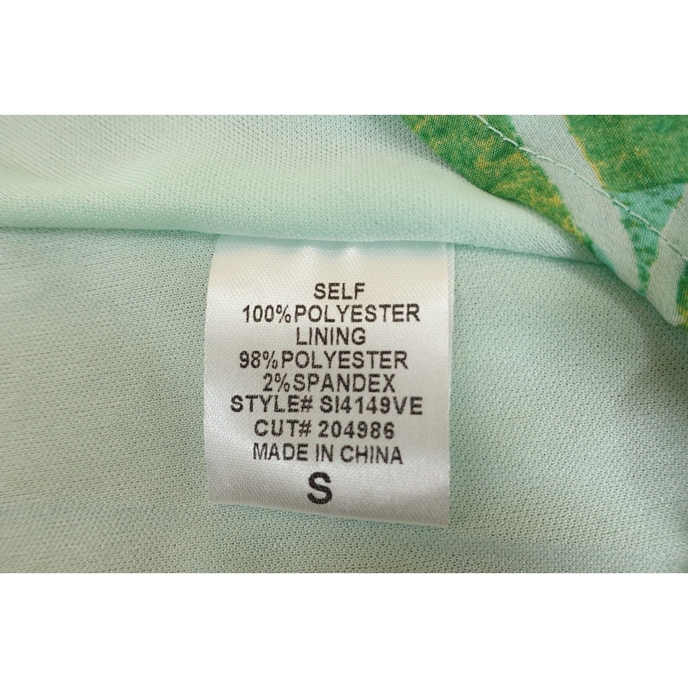 Vestique Womens Size Small Green Leaf Print Ruffle Aruba Midi Skirt NWT - Picture 5 of 10